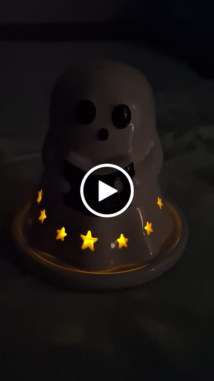 Customer video review of Geister Teelichthalter / Räucherkegel – Summerween Keramik Deko
