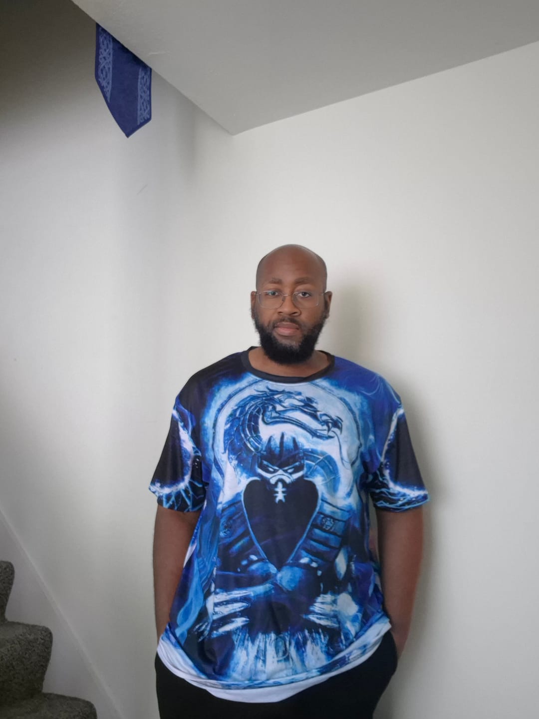 Customer photo review of Mortal Kombat Subzero Cosplay Unisex 3D T-shirt