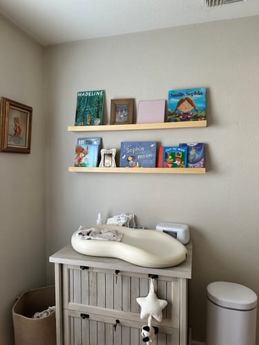 Customer photo review of Solid Wood Picture Ledge