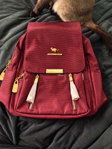 Customer photo review of Hot Selling Solid Color Zipper Oxford Fashion Women's Backpack 2024 New Versatile Commuting Large Capacity Soft Female Back Pack