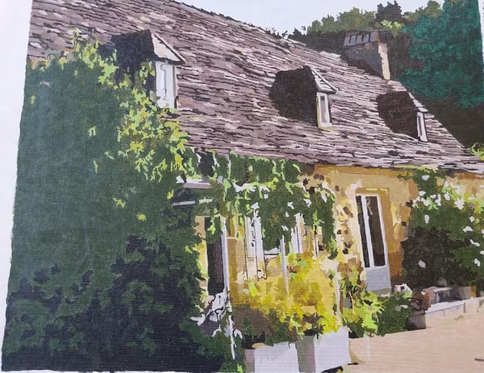 Customer photo review of Custom Paint By Numbers - Turn Trip Memory into Art