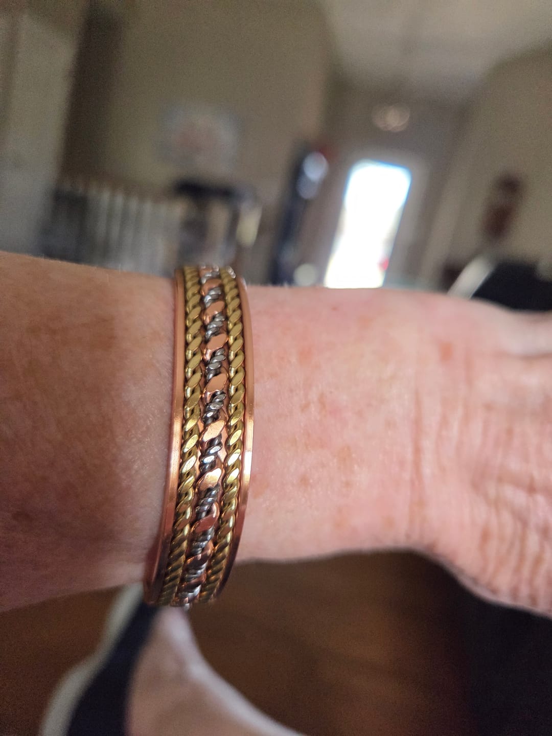 Customer photo review of Copper Vine Bracelet