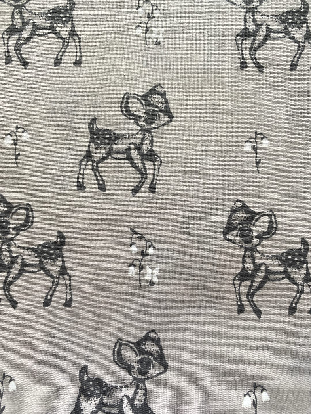 Customer photo review of Baby Deers and Flowers Polycotton Fabric
