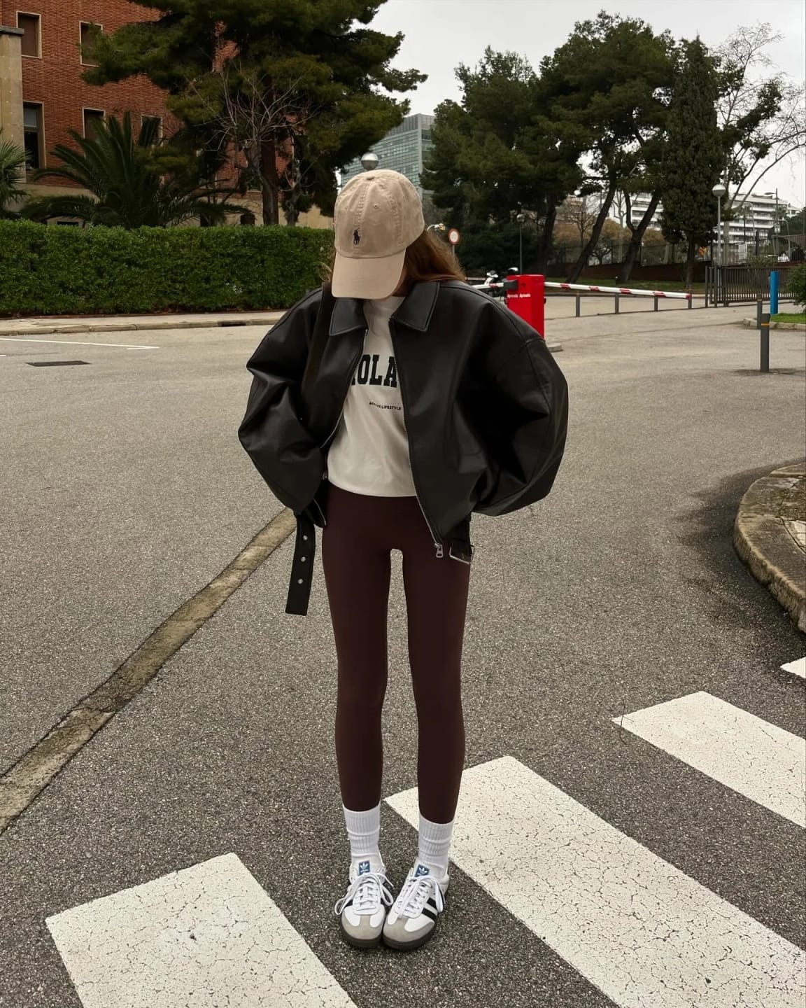 Customer photo review of Eliana Leather Moto Jacket