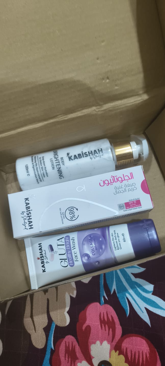 Customer photo review of Glutathione Brightening Bundle