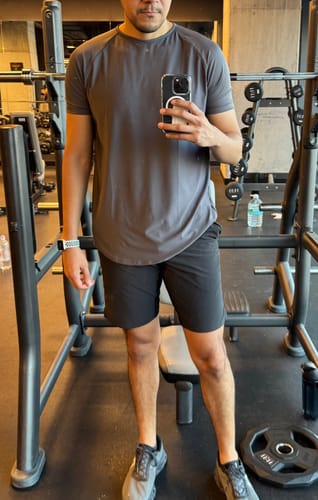 Customer photo review of Training Sport Tee - Oxford Gray