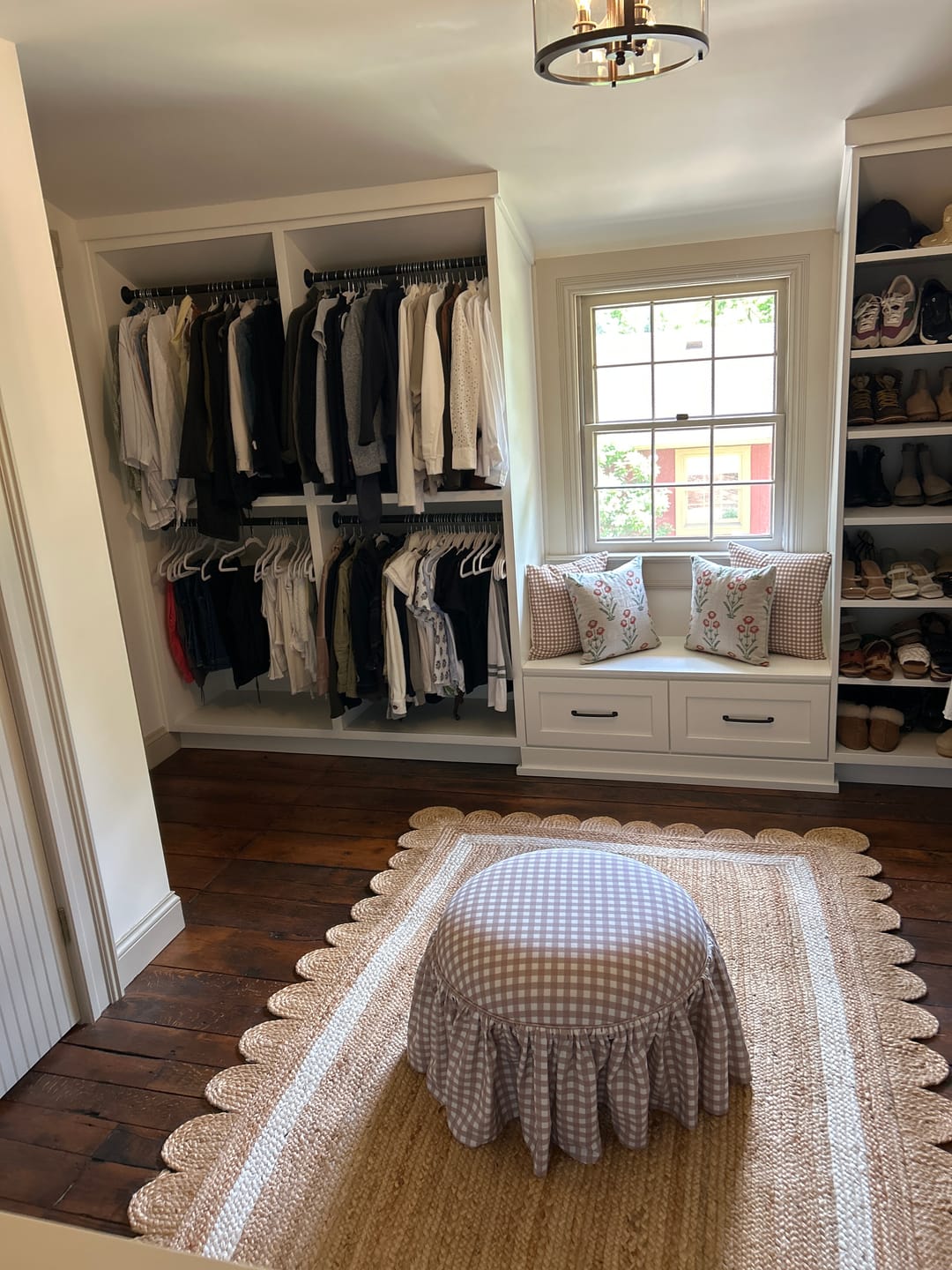 Customer photo review of Tan Gingham- 18" | 22" | 24" | 26"