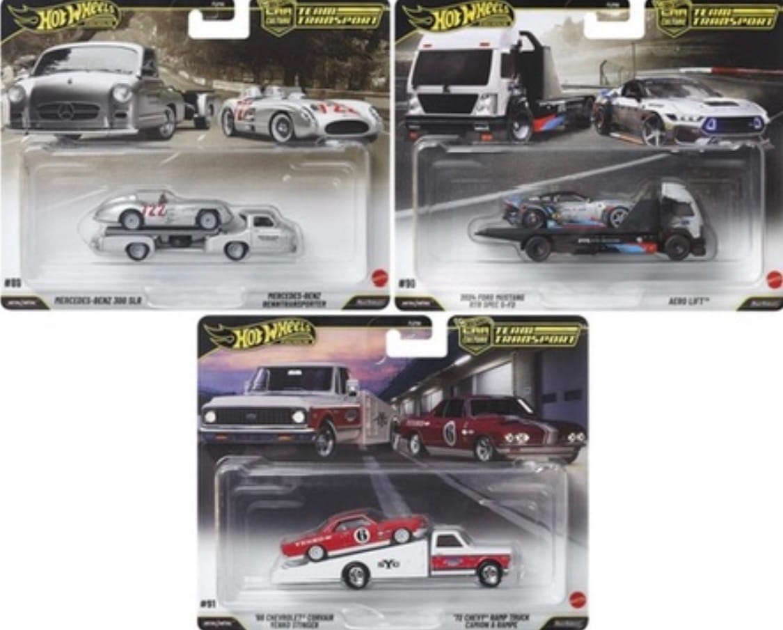 Customer photo review of (PRE-ORDER) Hot Wheels Premium 1:64 Car Culture Team Transport 2026 MIX L SET 1-3
