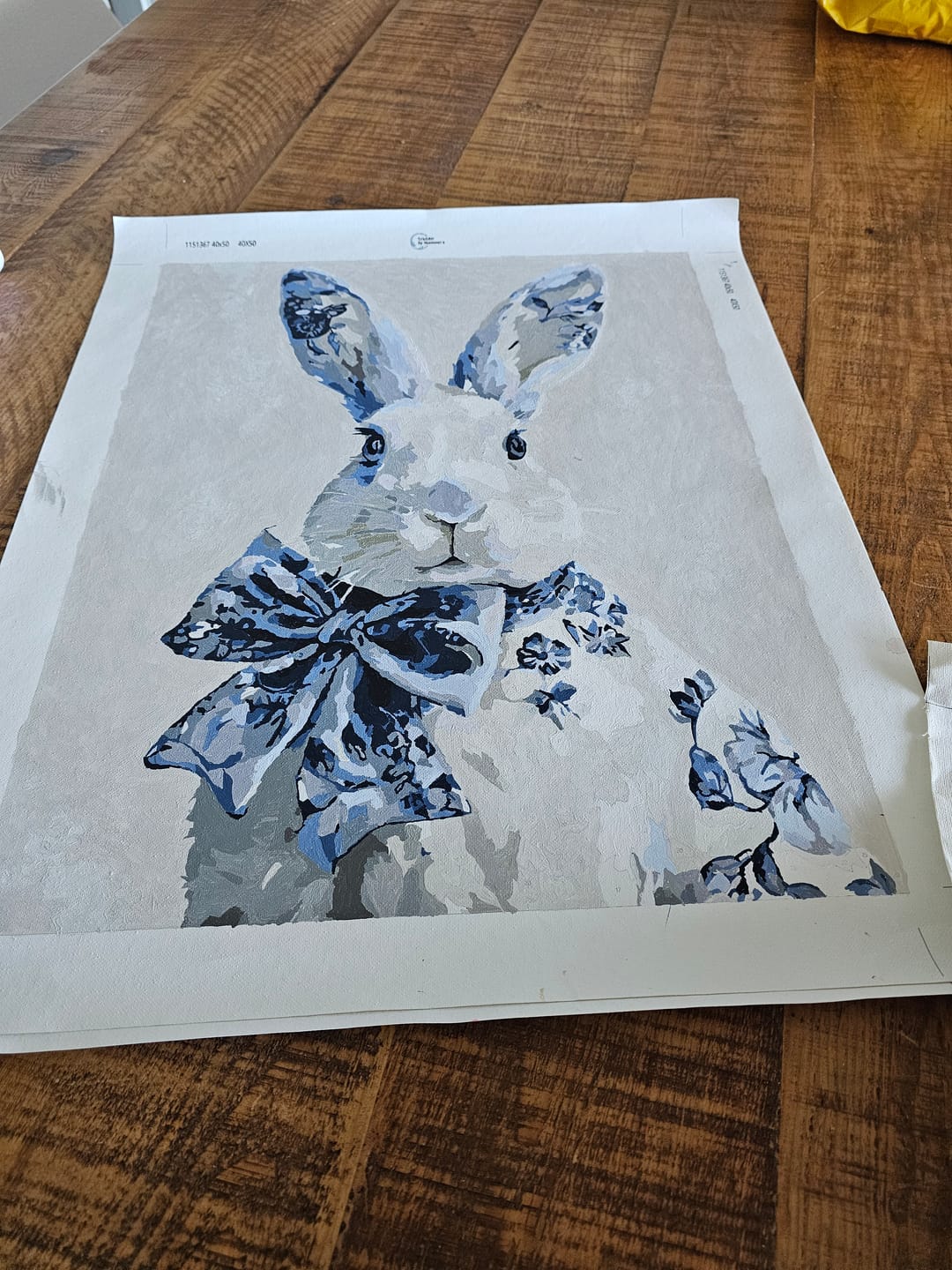 Customer photo review of Delfts blauw konijn