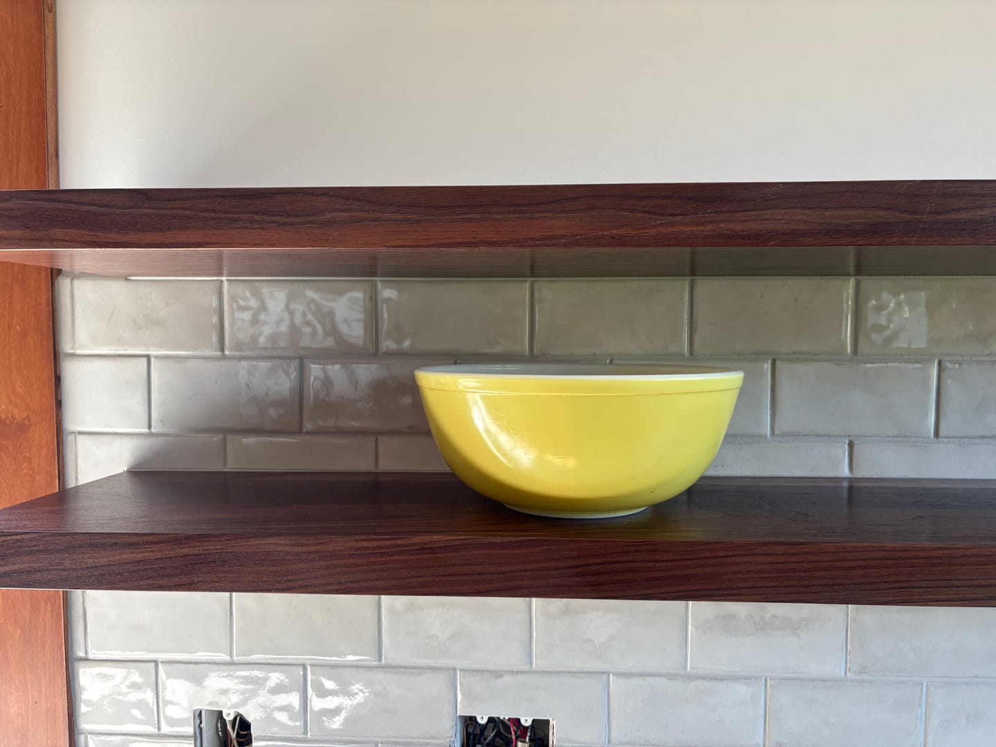 Customer photo review of Walnut Floating Shelves