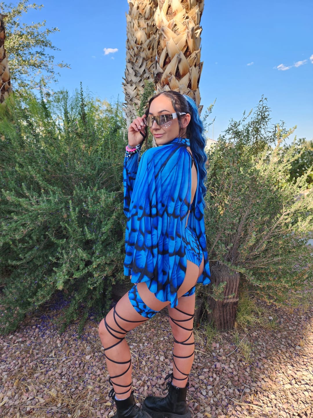 Customer photo review of Mariposa High Cut Booty Shorts Set