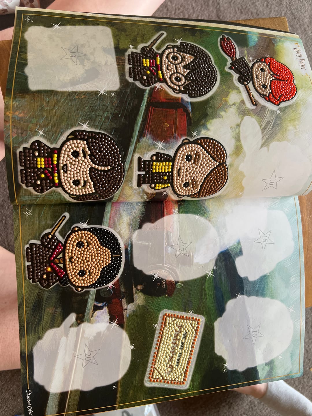 Customer photo review of Harry Potter Crystal Art Sticker Pack