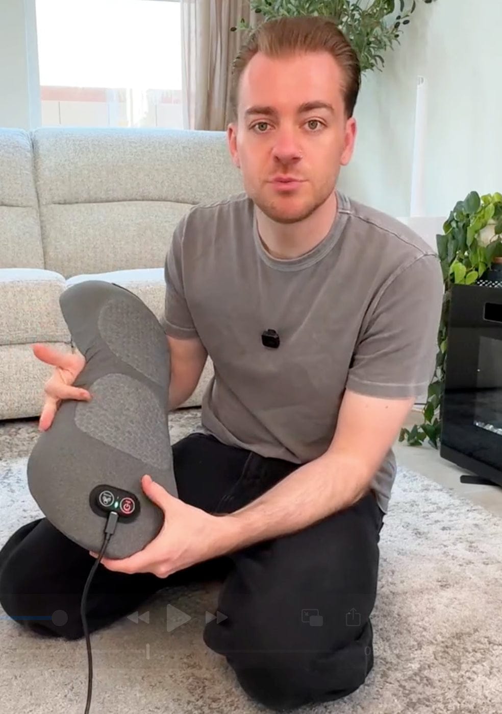 Customer photo review of ORTHEVIA OrthoVital™ Pro 3-in-1 Back Massager