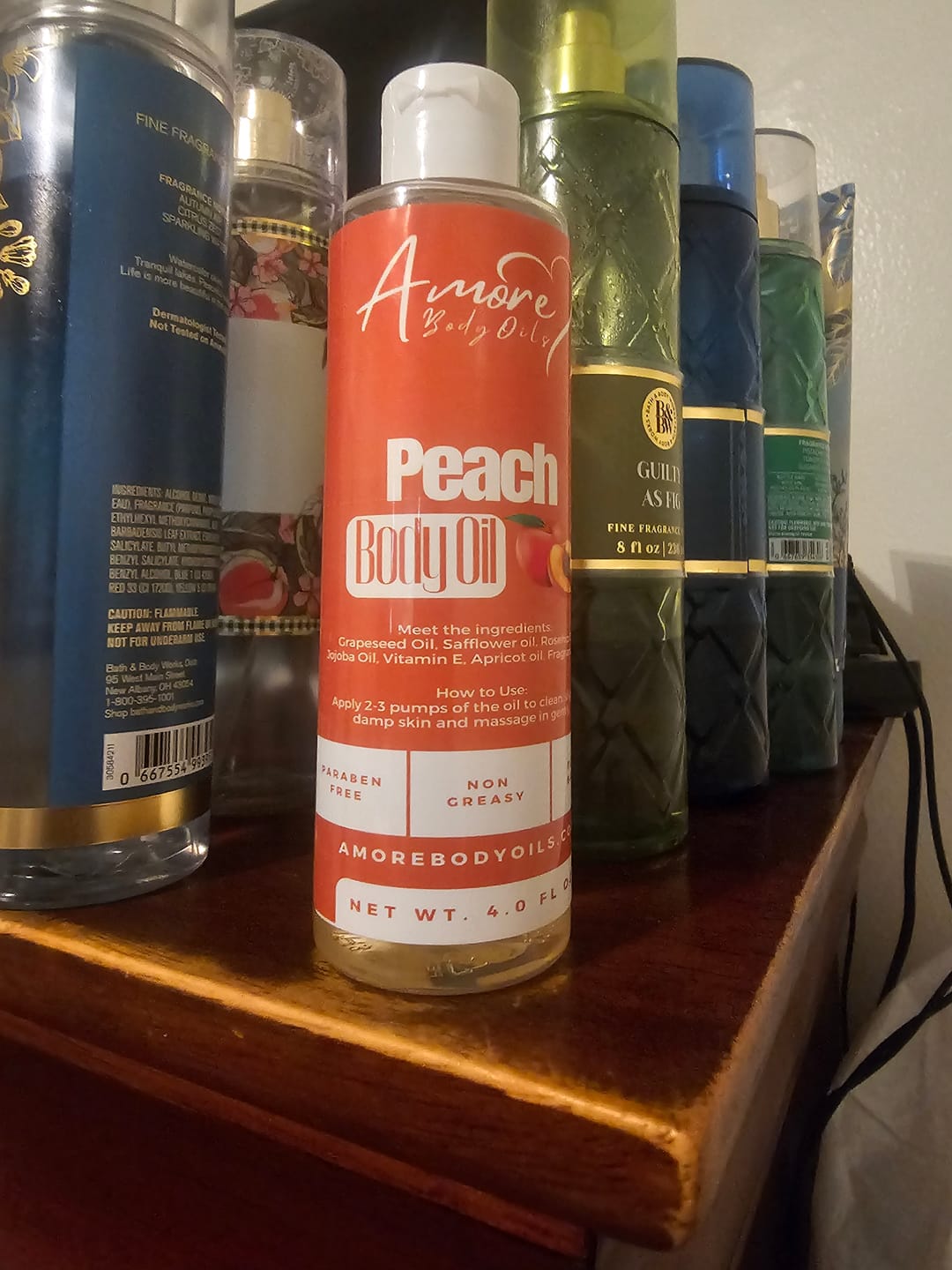 Customer photo review of Peach - Body Oil