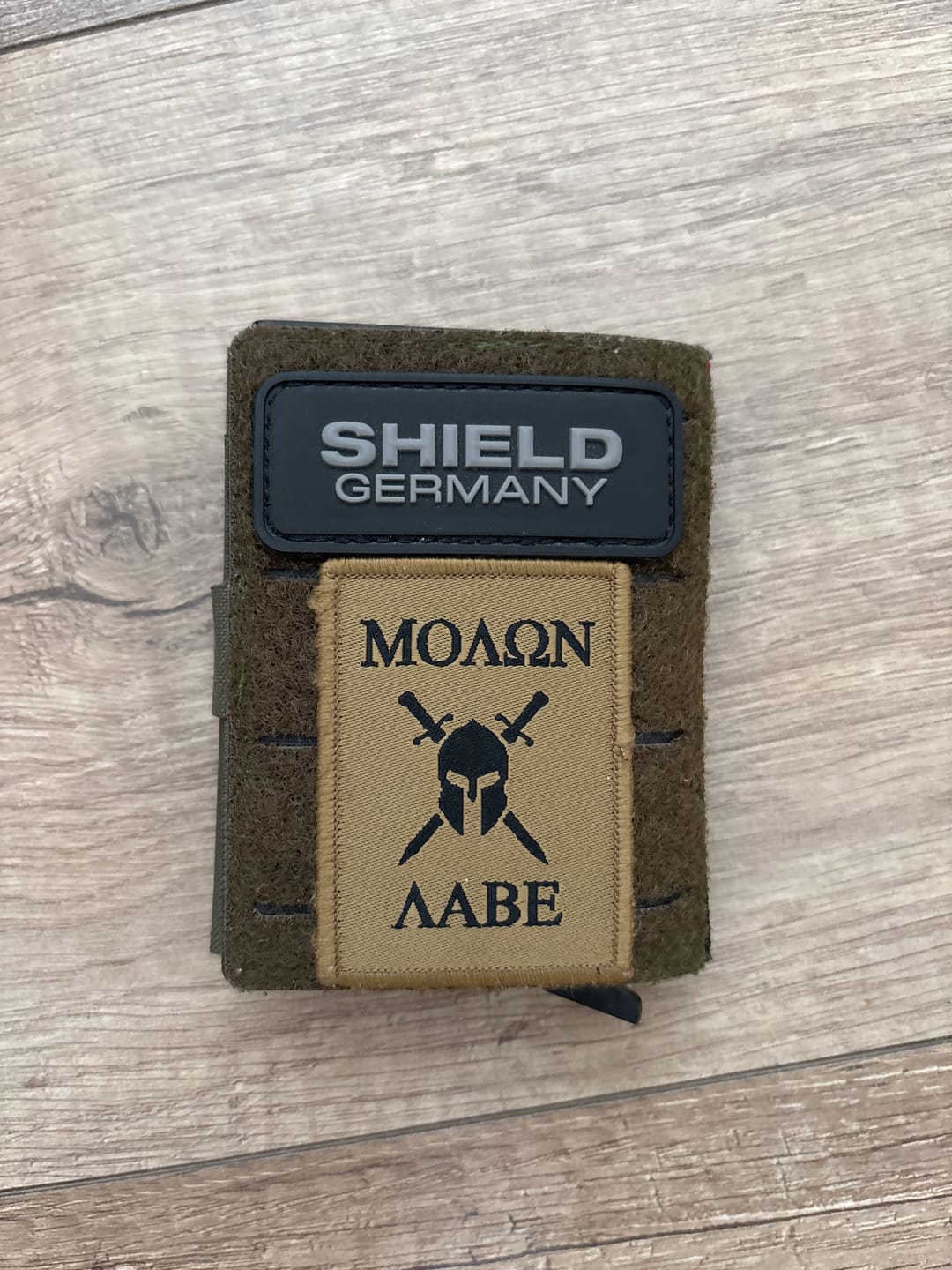 Customer photo review of Web-Patch - Molon labe - 6 x 4,5cm