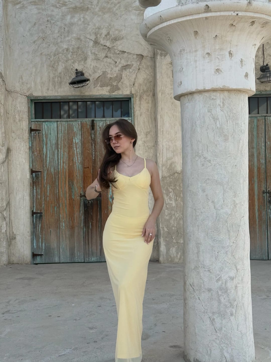 Customer photo review of Genna V Neck Strap Maxi Dress