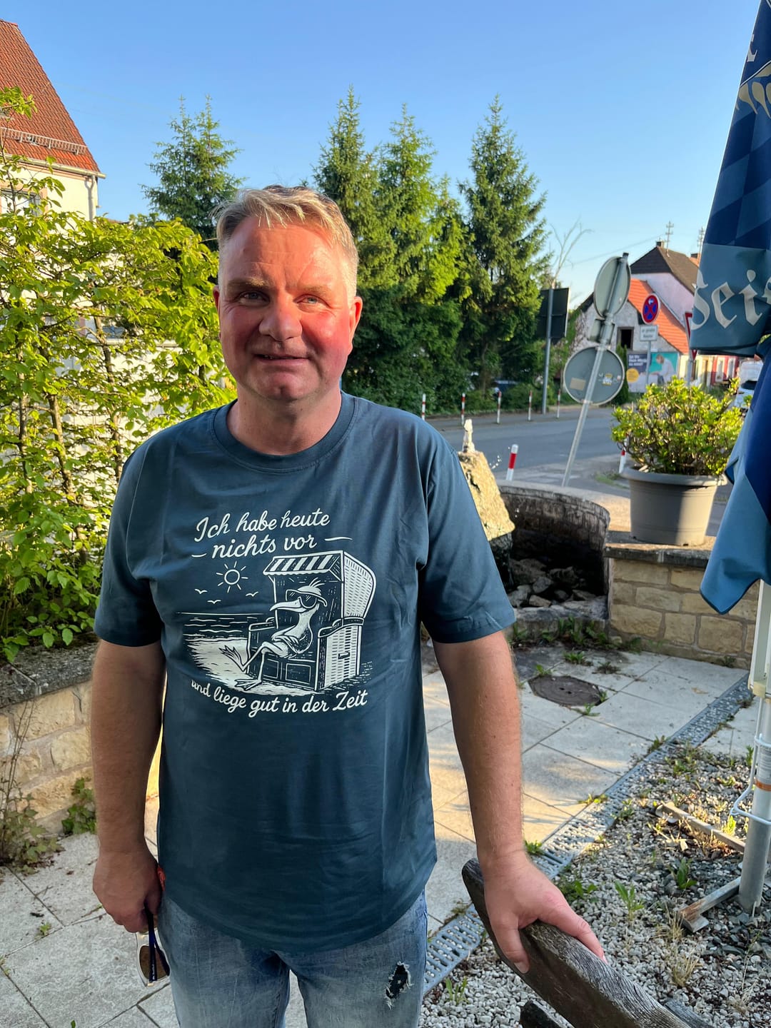 Customer photo review of Ich habe Heute Nichts vor · Unisex Premium Bio T-Shirt