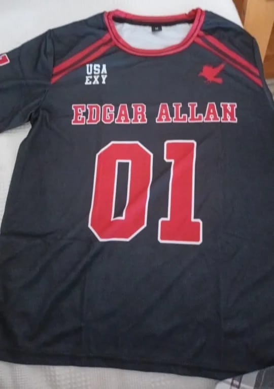 Customer photo review of Edgar Allan Ravens Lacrosse Jerseys
