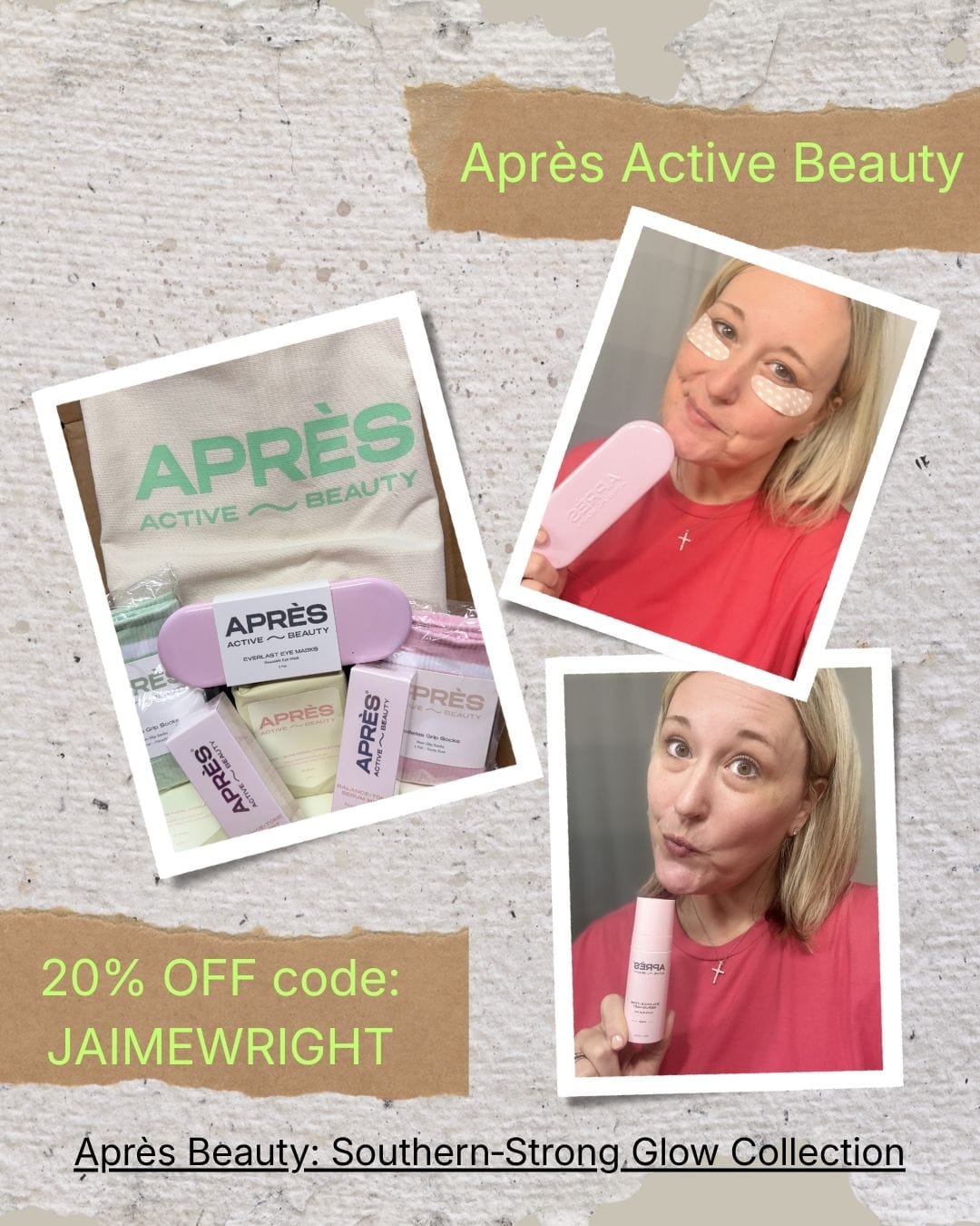 Customer photo review of Après Ski Skincare Kit