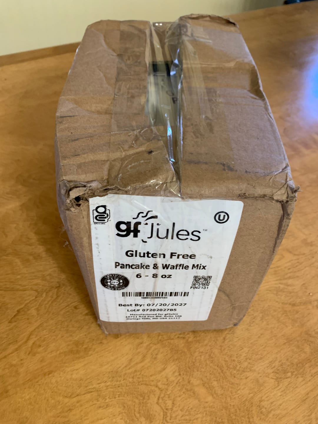 Customer photo review of gfJules Gluten Free Pancake & Waffle Mix