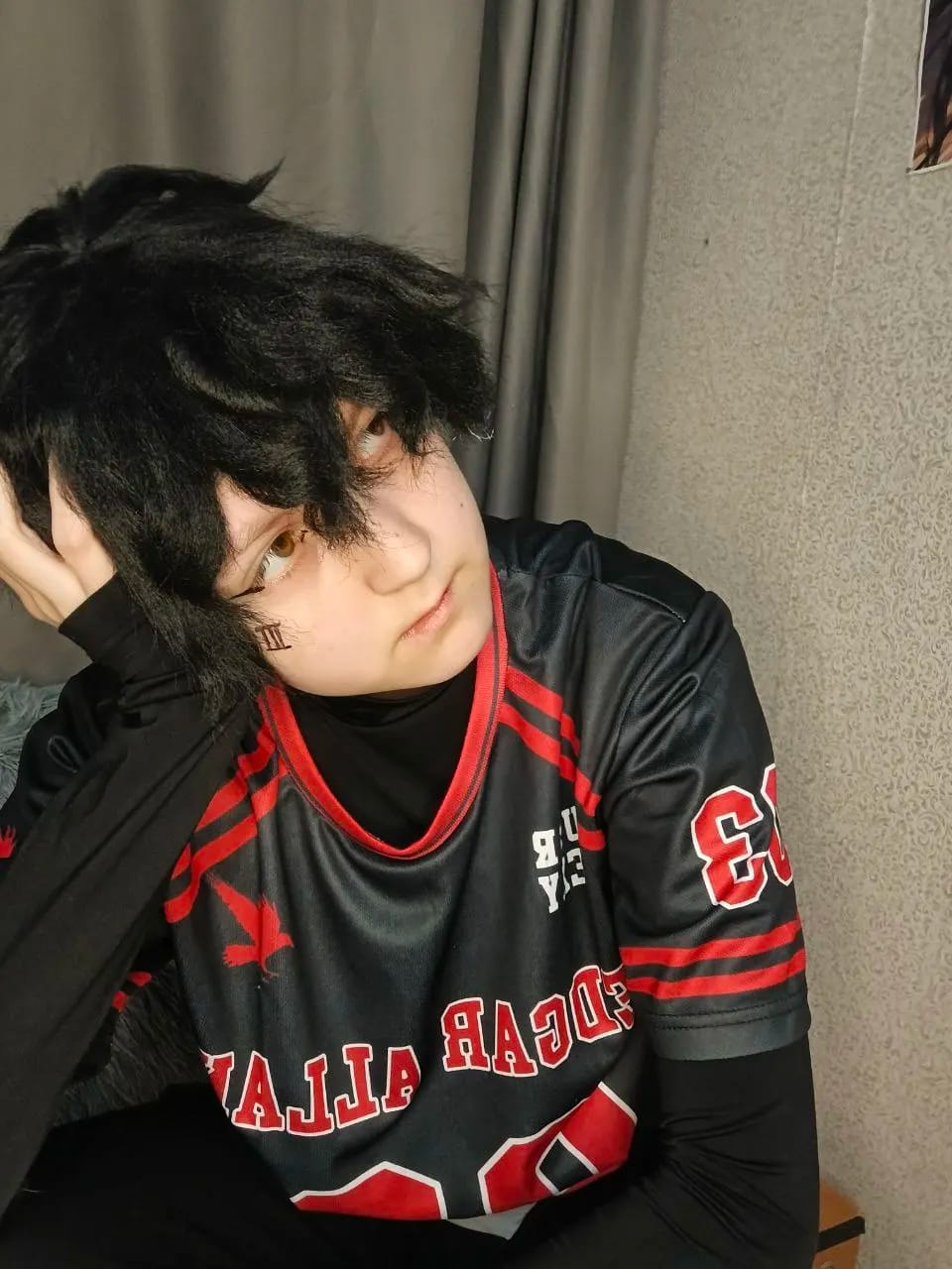Customer photo review of Edgar Allan Ravens Lacrosse Jerseys