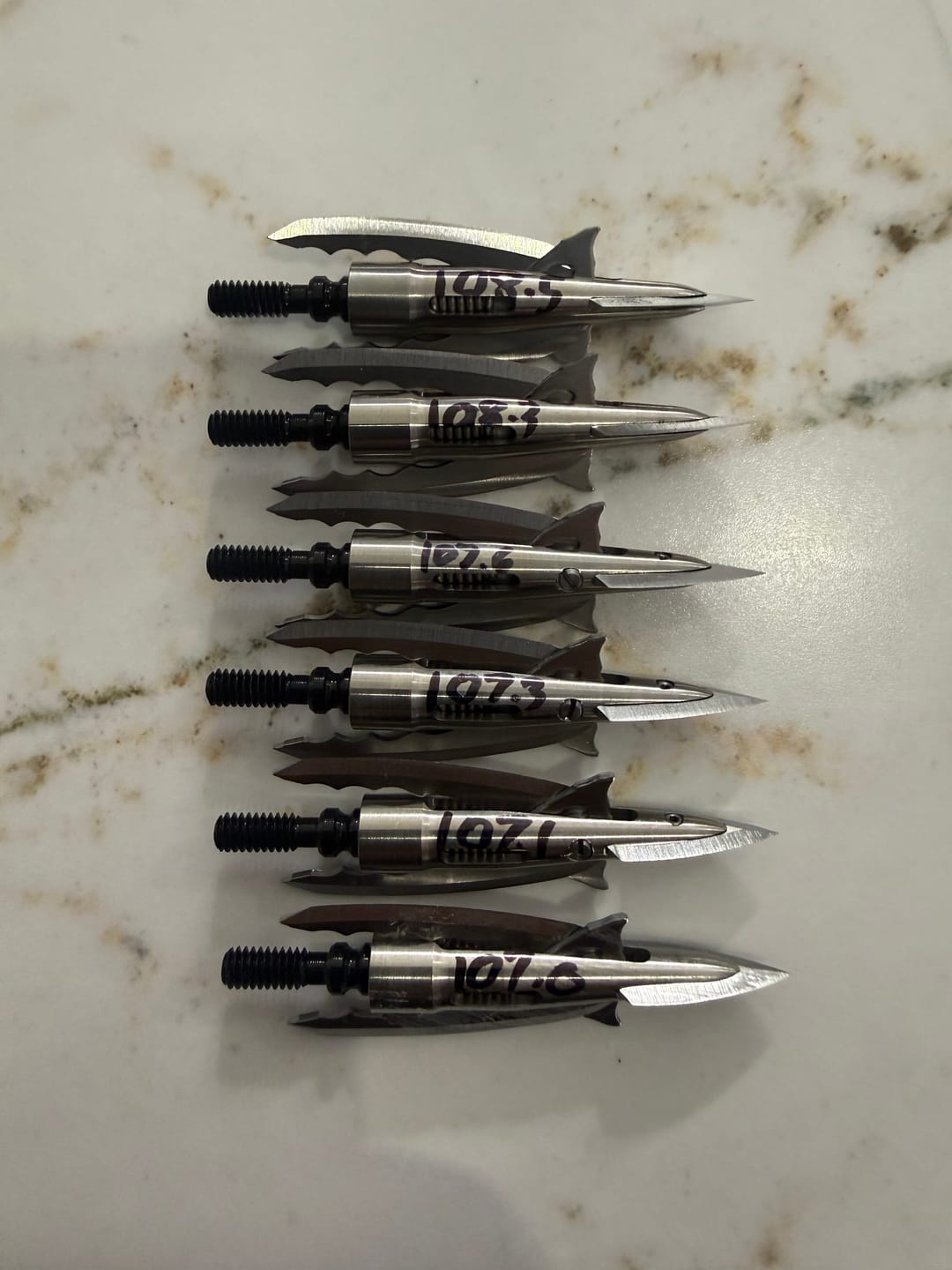 Customer photo review of Cut on Contact Titanium Broadheads (3 Pack)