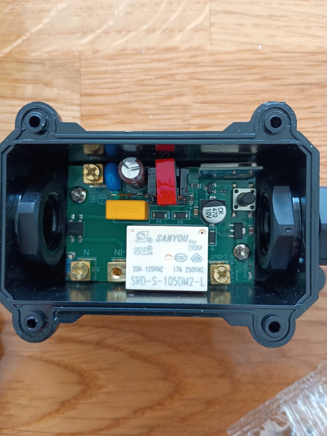 Customer photo review of Ener-J Smart WiFi Outdoor Relay Switch