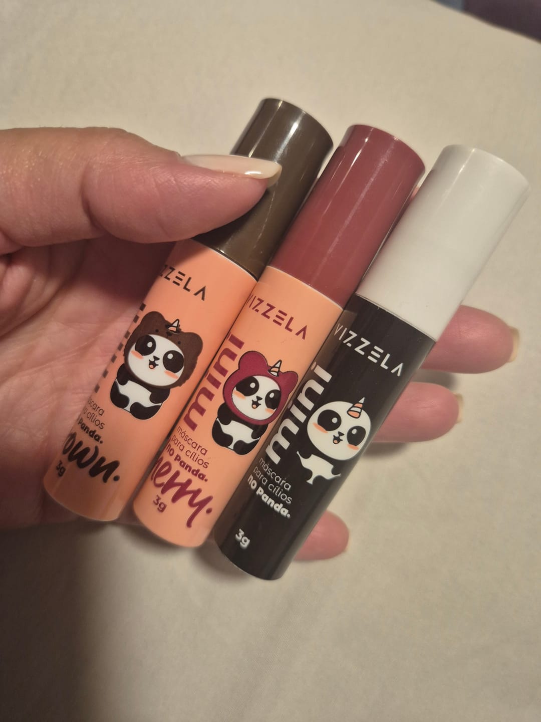 Customer photo review of Kit 3 Mini Máscaras No Panda - Vizzela