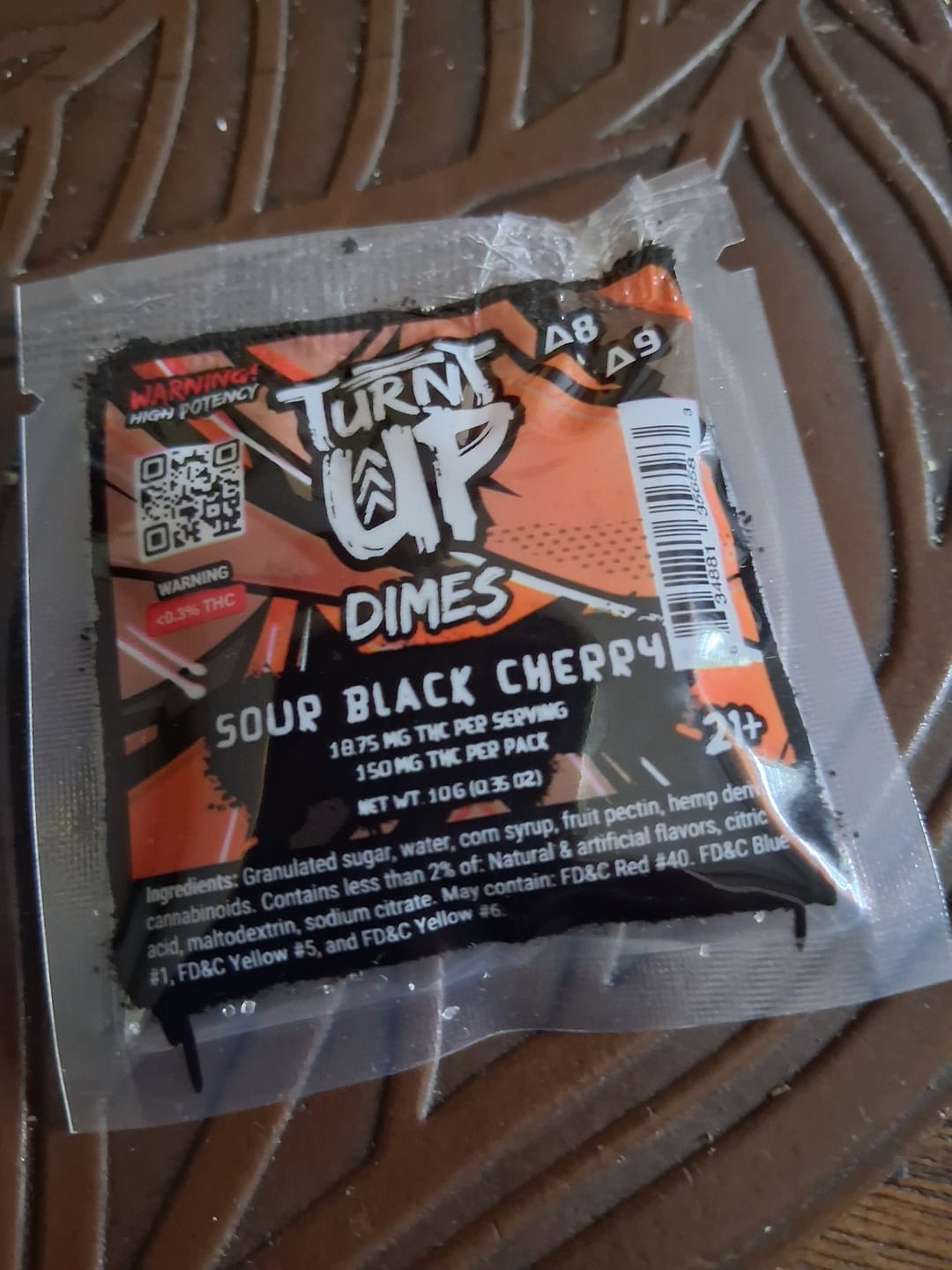 Customer photo review of Dime Gummy - Sour Black Cherry