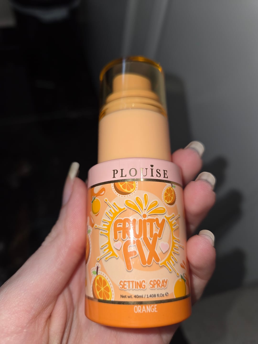 Customer photo review of Fruity Fix Setting Spray Magazine