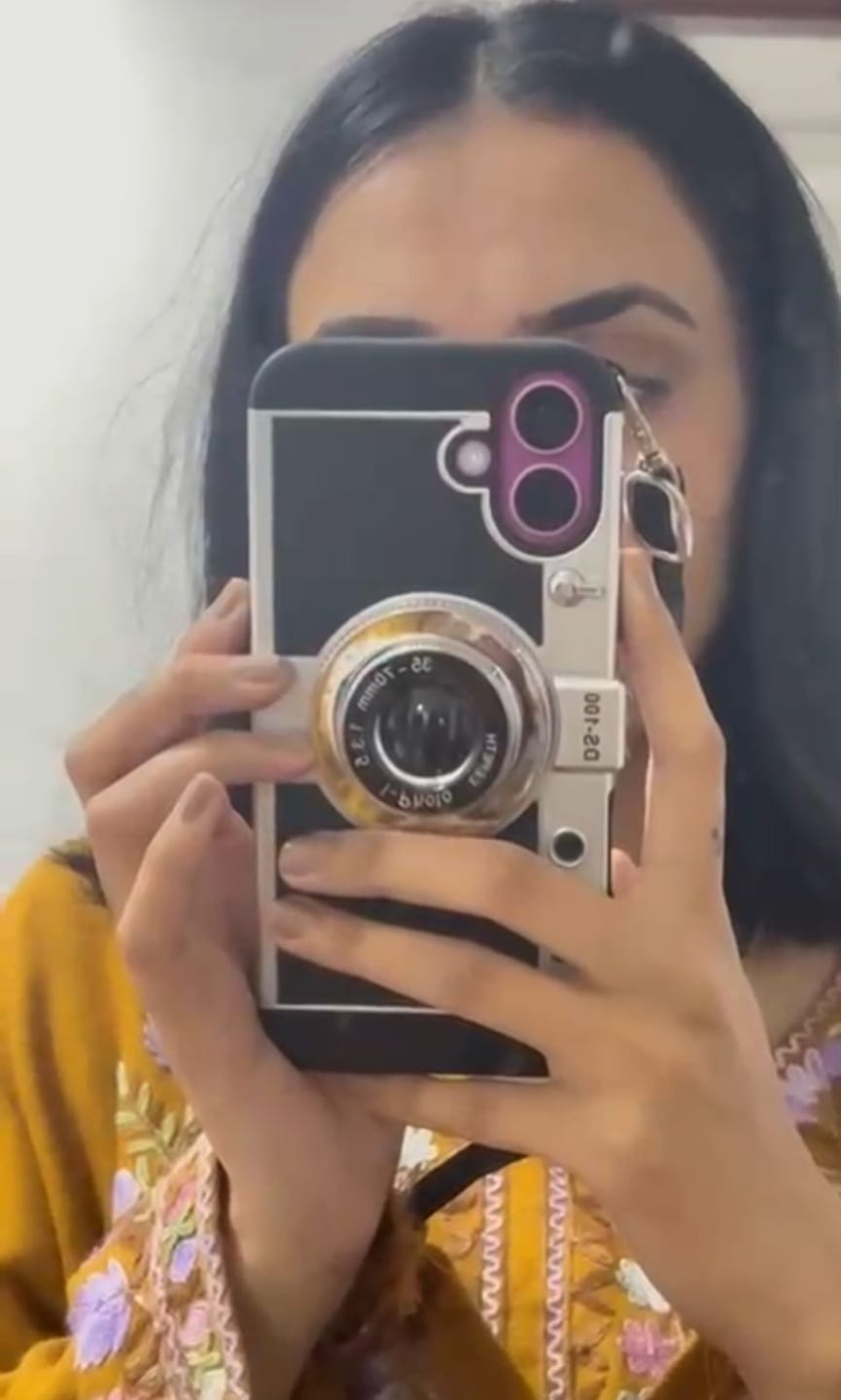 Customer photo review of Emily In Paris iPhone Samsung Pre-Order Black 3D Retro Camera Phone Case Cover