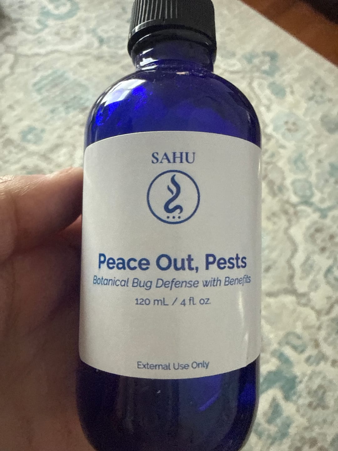 Customer photo review of Peace Out, Pests: Botanical Bug Spray with Benefits