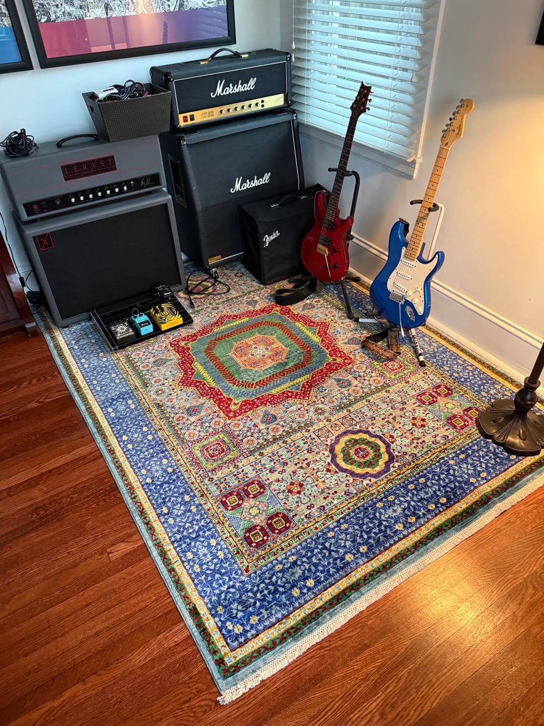Customer photo review of Blue Sultanate Mamluk • Handmade Wool Rug (5'8"x8'1")