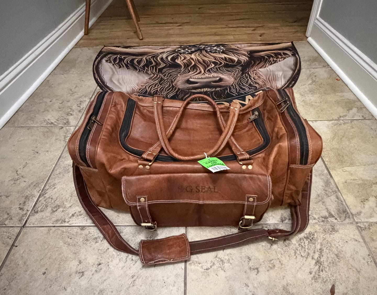 Customer photo review of Monogramming Leather Bags Fees