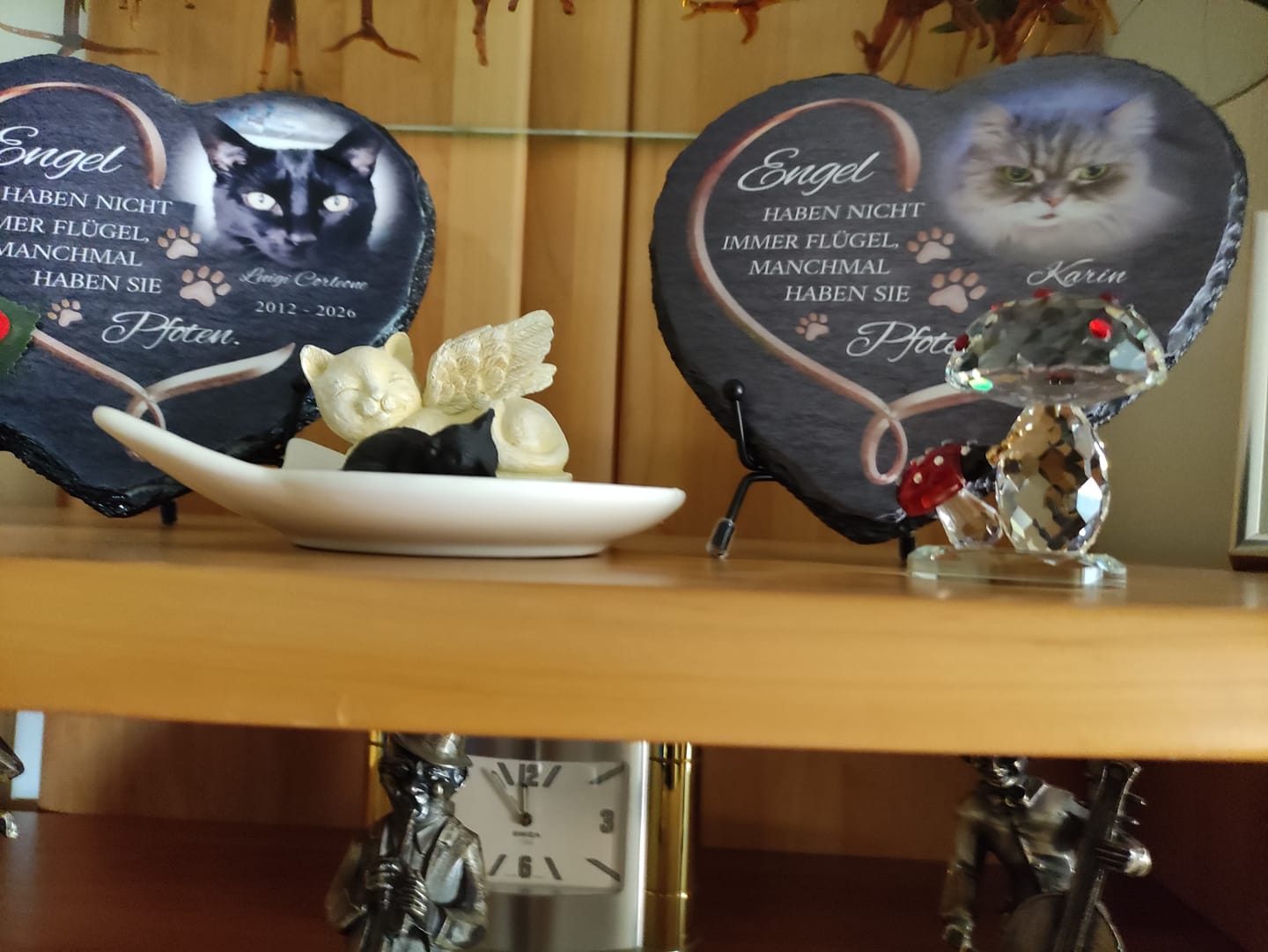 Customer photo review of Personalisiertes Schieferherz - Engel haben Pfoten