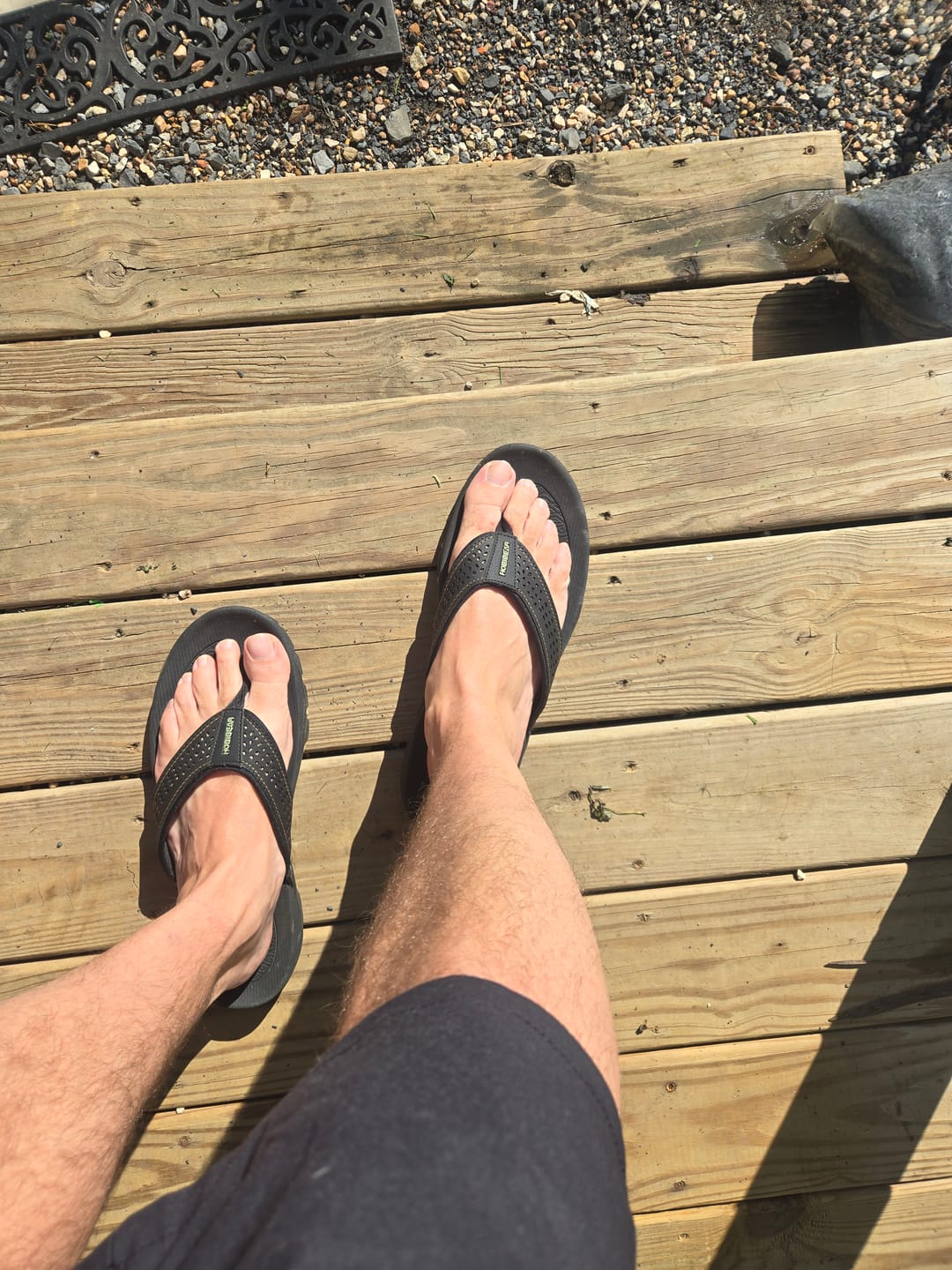 Customer photo review of Ramble Lite - Wide Toe Slippers