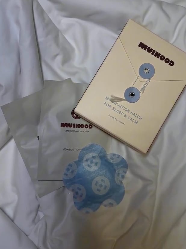 Customer photo review of Moxibustion Patch for Sleep and Calm