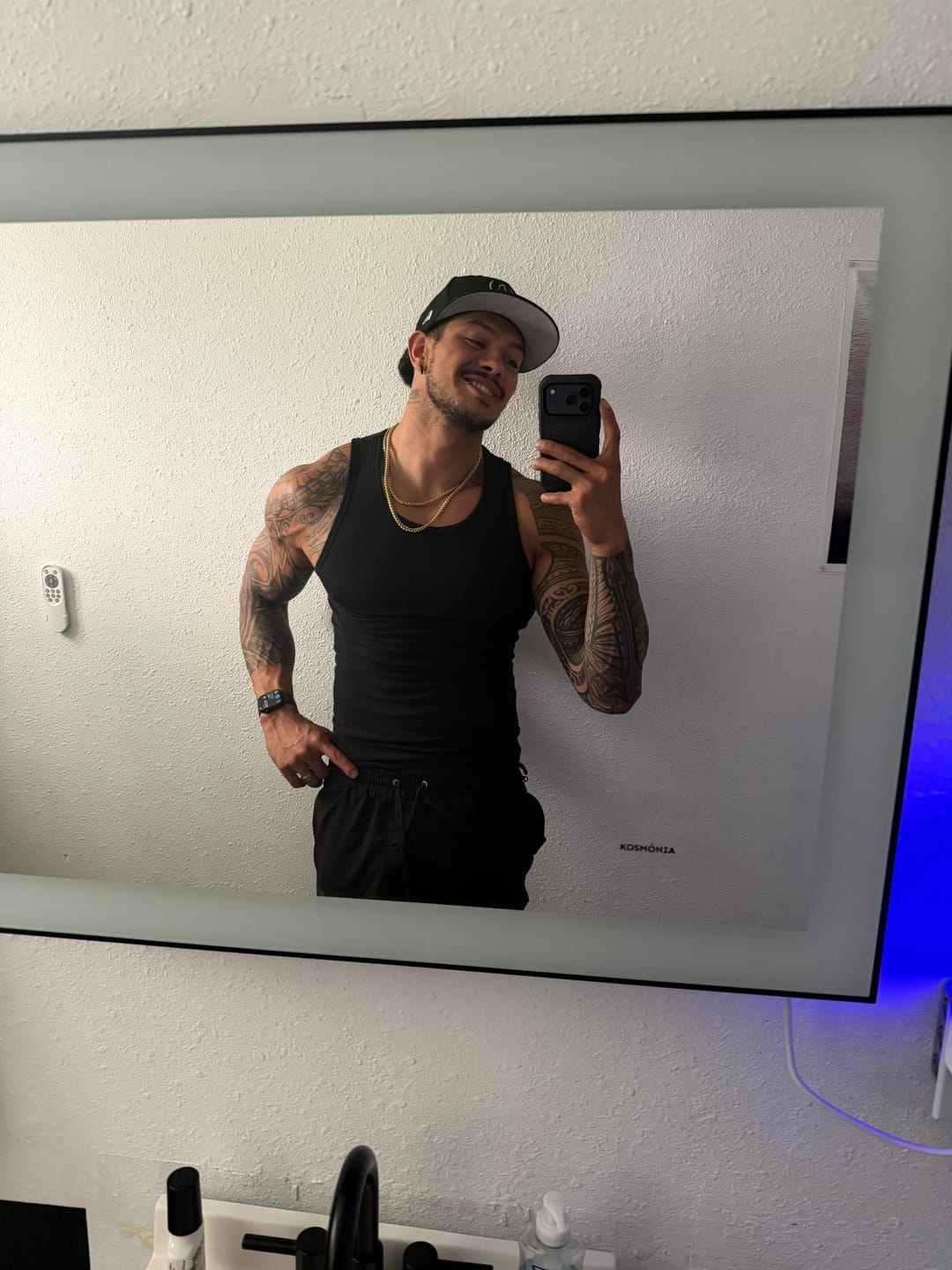 Customer photo review of Premium Ultra-Soft Cotton Fitted Tank 3 Pack
