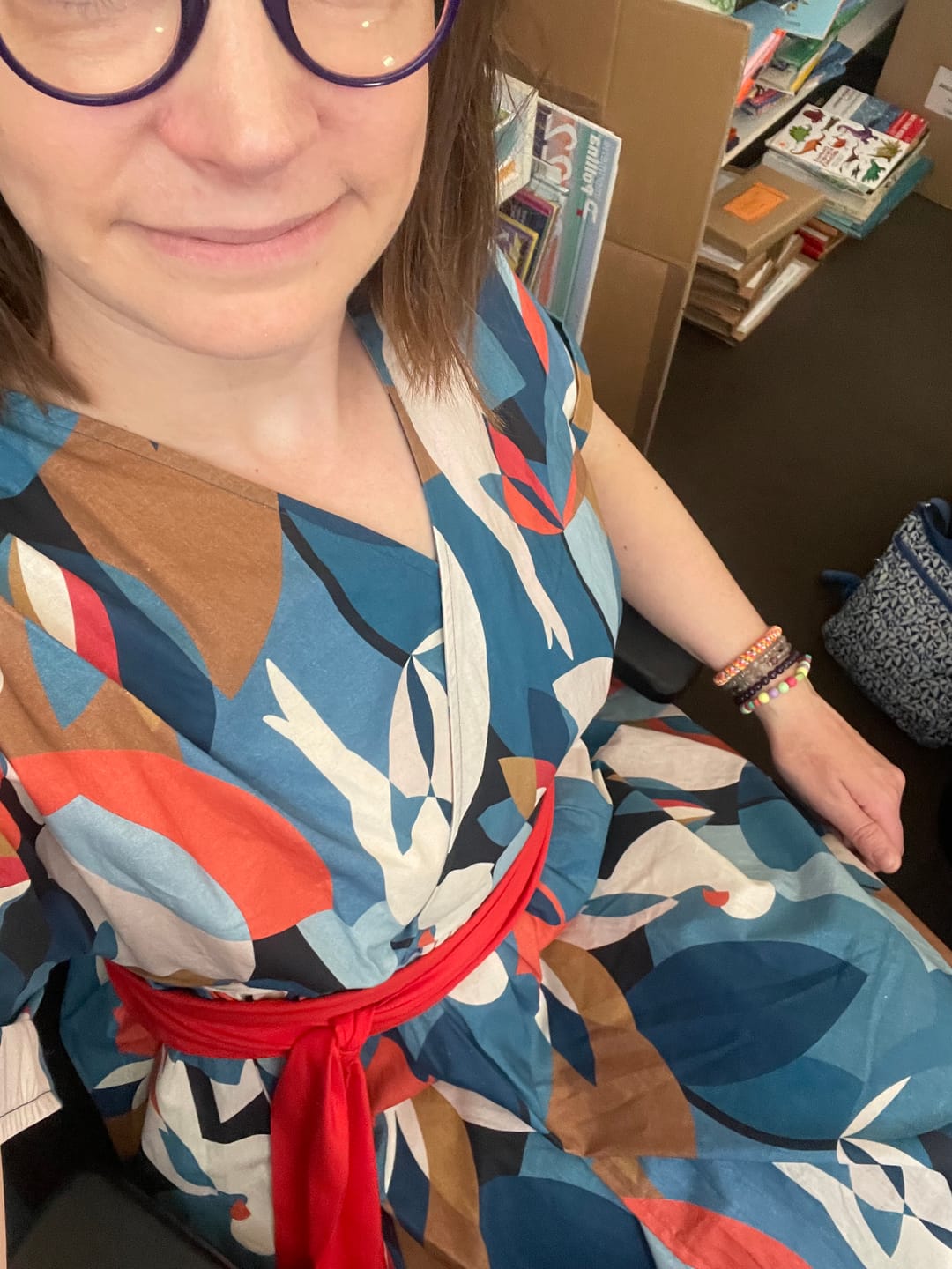 Customer photo review of Robe Charline – Coton Envol graphique