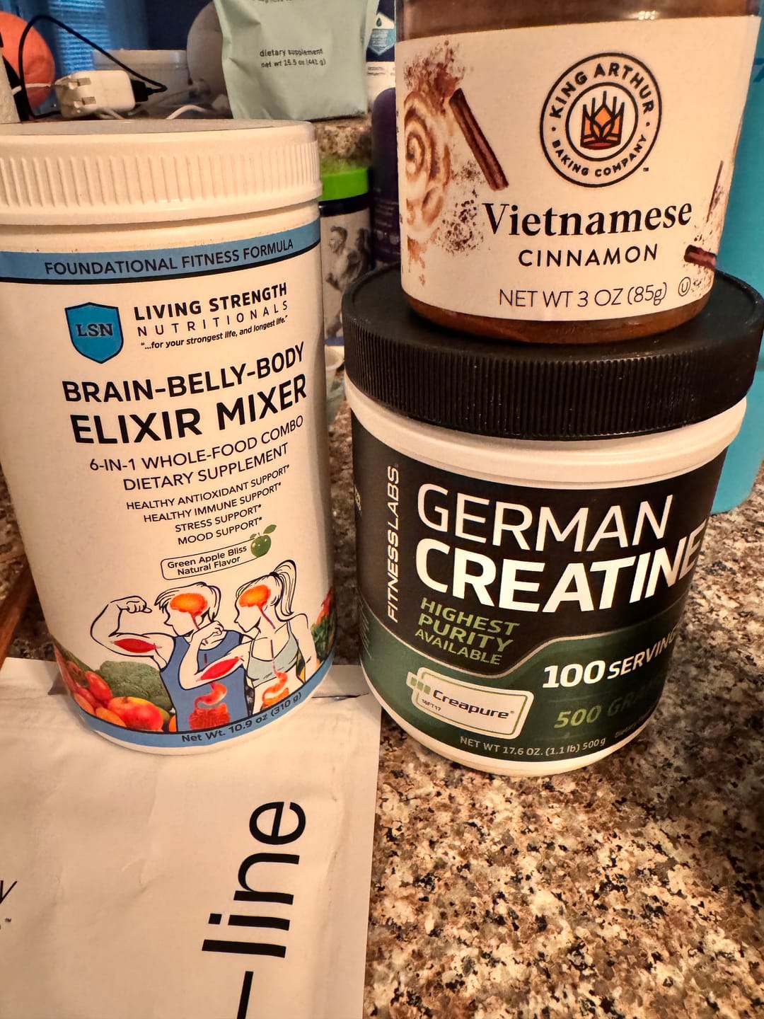 Customer photo review of Brain-Belly-Body Elixir Mixer Powder