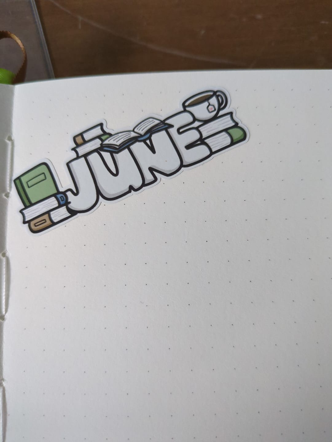 Customer photo review of Cozy Bookworm - Months  Planner Stickers