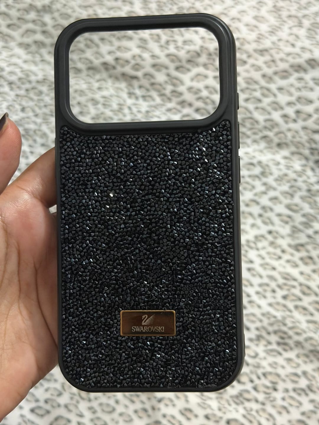 Customer photo review of Premium Luxury Branded Rhinestone Diamond Glitter iPhone Samsung Silicone Case