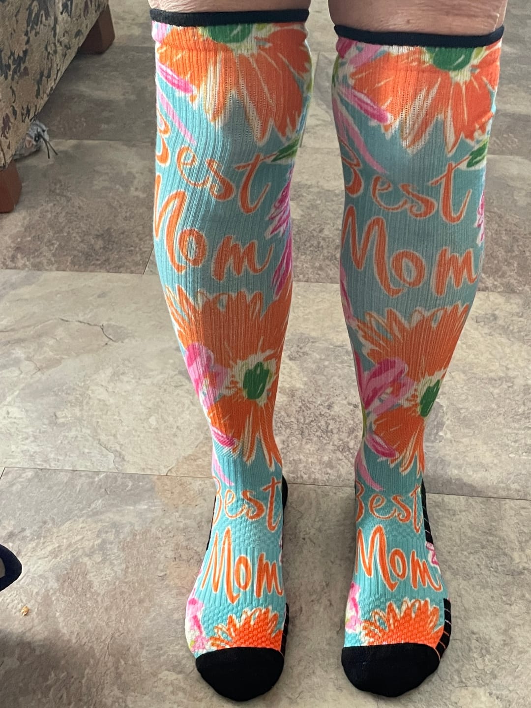 Customer photo review of Mother's Day Compression Socks 5-Pack Bundle