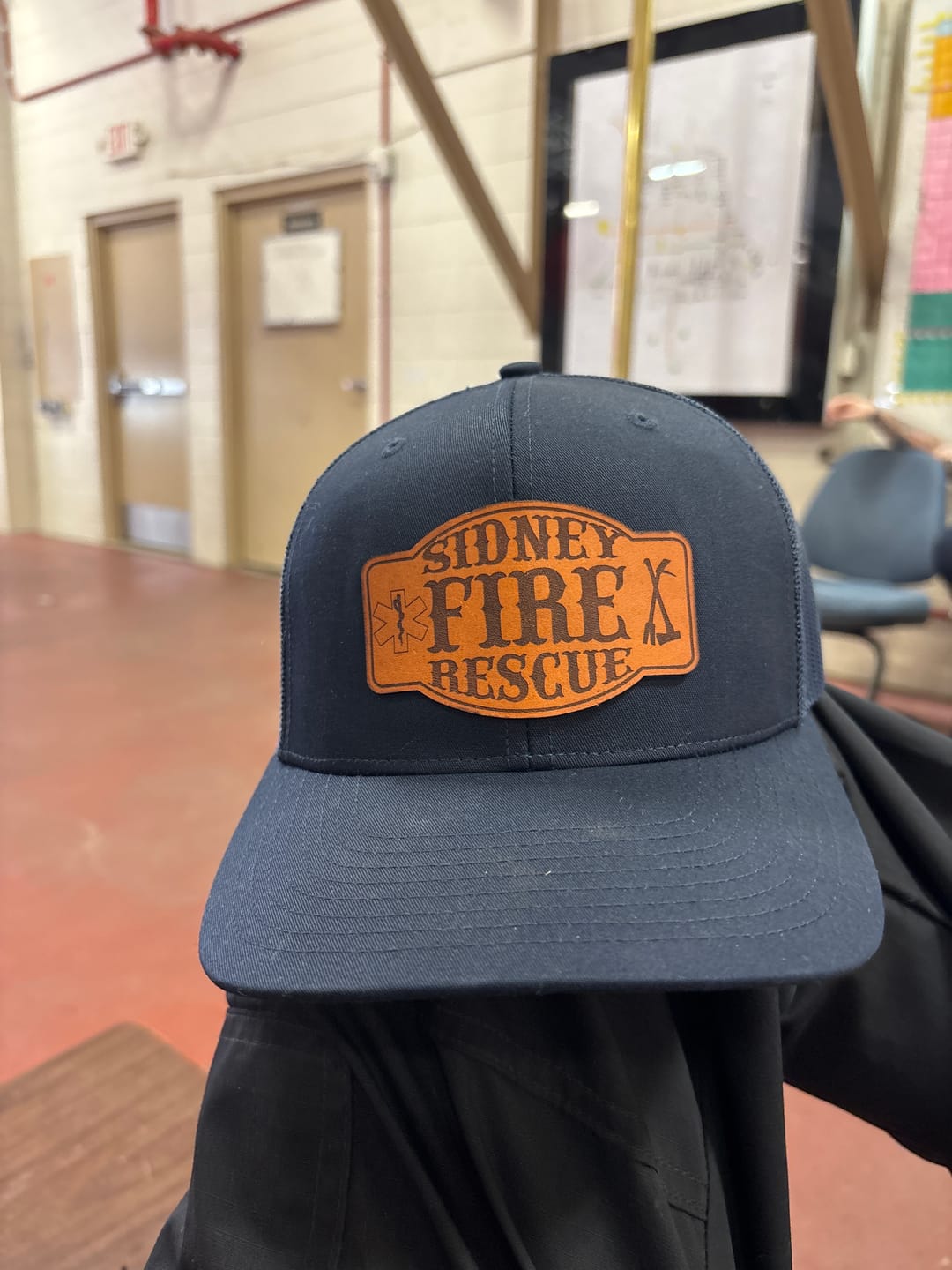 Customer photo review of Create Your Own Leather Patch Hat