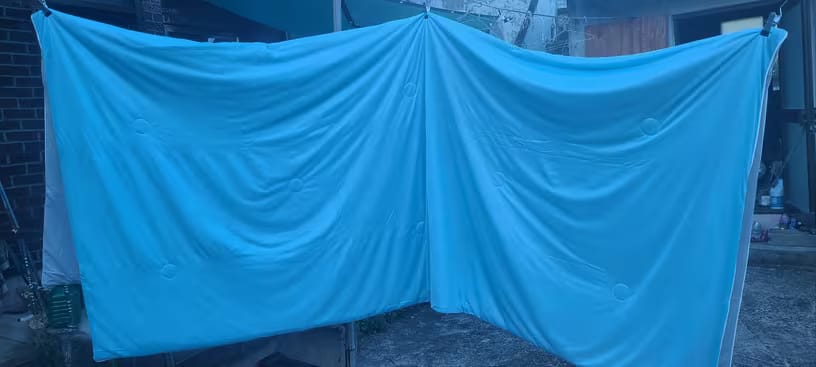 Customer photo review of Ice Silk Cooling Summer Blanket – Twin & Queen Sizes