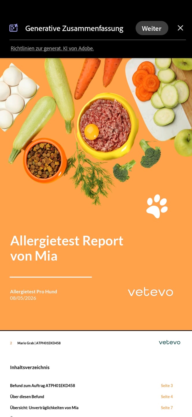 Customer photo review of Allergietest Pro Hund
