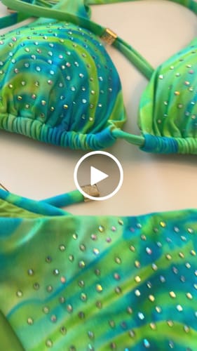 Customer video review of Glacier Crystal Triangle Top