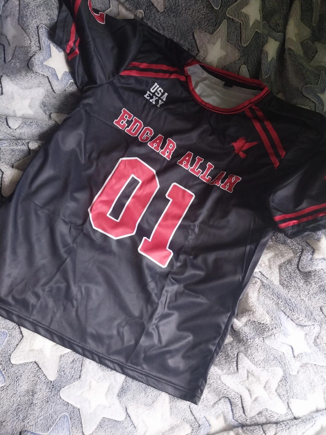 Customer photo review of Edgar Allan Ravens Lacrosse Jerseys