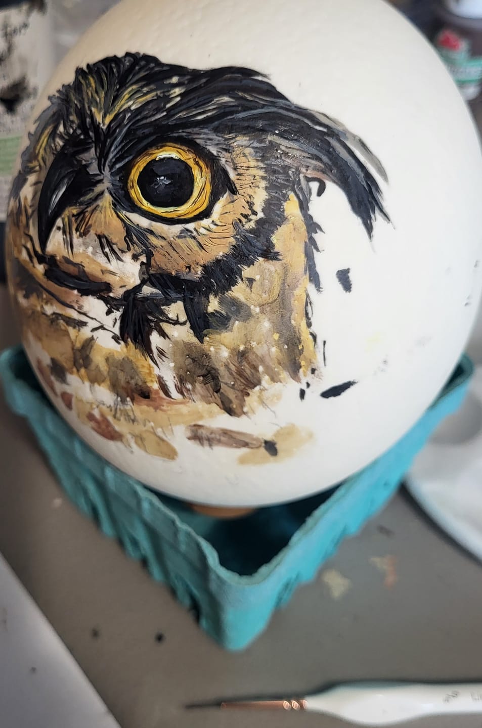 Customer photo review of Ostrich Egg Shell