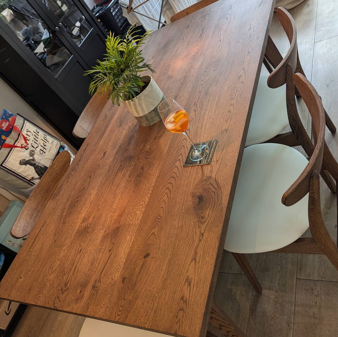 Customer photo review of Eva Oak Dining Chair